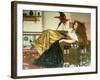 The Lady of the Tootni-Nameh, or the Legend of the Parrot (Oil on Canvas)-Valentine Cameron Prinsep-Framed Giclee Print