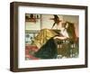 The Lady of the Tootni-Nameh, or the Legend of the Parrot (Oil on Canvas)-Valentine Cameron Prinsep-Framed Giclee Print