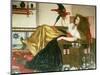 The Lady of the Tootni-Nameh, or the Legend of the Parrot (Oil on Canvas)-Valentine Cameron Prinsep-Mounted Giclee Print