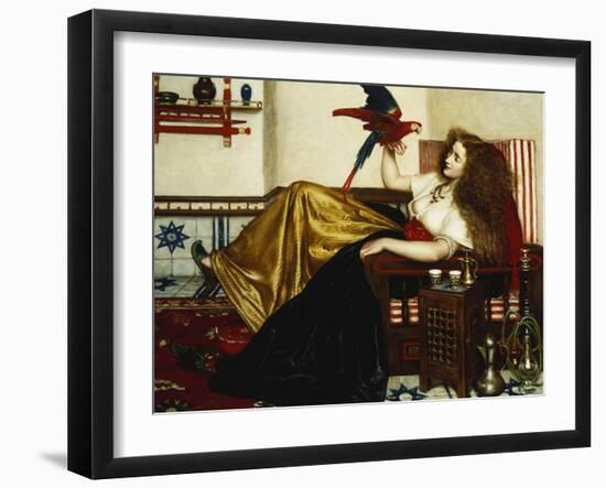 The Lady of the Tootni-Nameh; or the Legend of the Parrot-Valentine Cameron Prinsep-Framed Giclee Print
