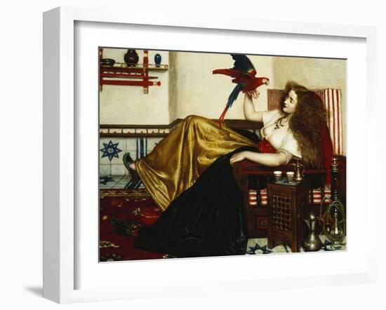 The Lady of the Tootni-Nameh; or the Legend of the Parrot-Valentine Cameron Prinsep-Framed Giclee Print