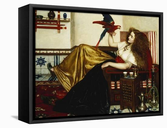 The Lady of the Tootni-Nameh; or the Legend of the Parrot-Valentine Cameron Prinsep-Framed Stretched Canvas