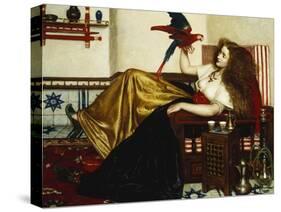 The Lady of the Tootni-Nameh; or the Legend of the Parrot-Valentine Cameron Prinsep-Stretched Canvas