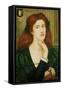 The Lady Prays-Desire (W/C and Gold Paint on Paper)-Marie Spartali Stillman-Framed Stretched Canvas