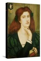 The Lady Prays-Desire (W/C and Gold Paint on Paper)-Marie Spartali Stillman-Stretched Canvas