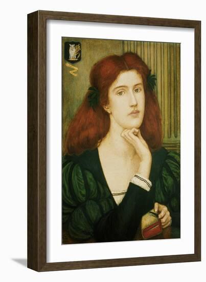 The Lady Prays-Desire (W/C and Gold Paint on Paper)-Marie Spartali Stillman-Framed Giclee Print