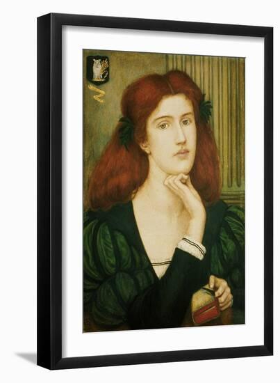 The Lady Prays-Desire (W/C and Gold Paint on Paper)-Marie Spartali Stillman-Framed Giclee Print