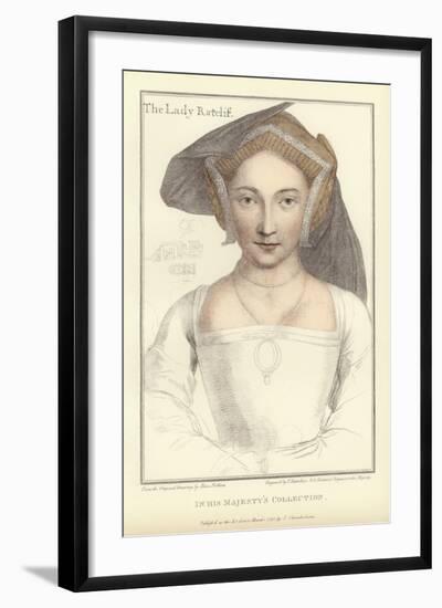 The Lady Ratcliffe-Hans Holbein the Younger-Framed Giclee Print