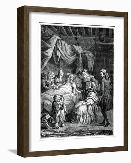 The Lady Receives Charity-Eisen-Framed Giclee Print