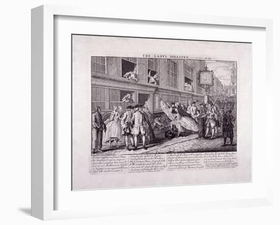 The Lady's Disaster, 1747-John June-Framed Giclee Print