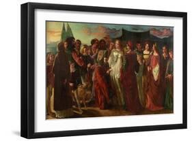 The Lady's Knight-David Wilkie Wynfield-Framed Giclee Print