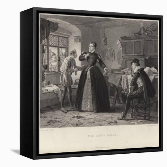 The Lady's Tailor-Henry Stacey Marks-Framed Stretched Canvas