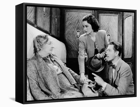 The Lady Vanishes, Dame May Whitty, Margaret Lockwood, Michael Redgrave, 1938-null-Framed Stretched Canvas