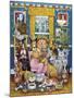 The Lady Who Loves Dogs-Bill Bell-Mounted Giclee Print