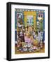 The Lady Who Loves Dogs-Bill Bell-Framed Giclee Print