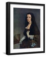 The Lady with a Fan, C1630-1650-Diego Velazquez-Framed Giclee Print