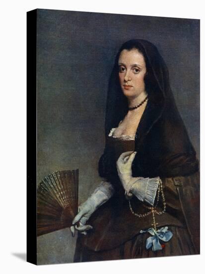 The Lady with a Fan, C1630-1650-Diego Velazquez-Stretched Canvas