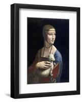 The Lady with an Ermine, ca. 1490-Leonardo Da Vinci-Framed Giclee Print