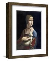 The Lady with an Ermine, ca. 1490-Leonardo Da Vinci-Framed Giclee Print