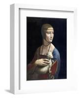 The Lady with an Ermine, ca. 1490-Leonardo Da Vinci-Framed Giclee Print