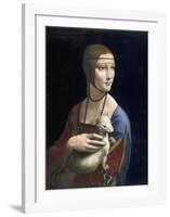 The Lady with an Ermine, ca. 1490-Leonardo Da Vinci-Framed Giclee Print