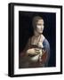 The Lady with an Ermine, ca. 1490-Leonardo Da Vinci-Framed Art Print