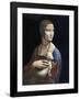 The Lady with an Ermine, ca. 1490-Leonardo Da Vinci-Framed Art Print