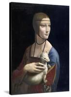 The Lady with an Ermine, ca. 1490-Leonardo Da Vinci-Stretched Canvas