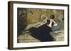 The Lady with Fans, 1873-Edouard Manet-Framed Giclee Print