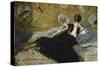 The Lady with the Fans (Nina De Callias), 1873-Edouard Manet-Stretched Canvas