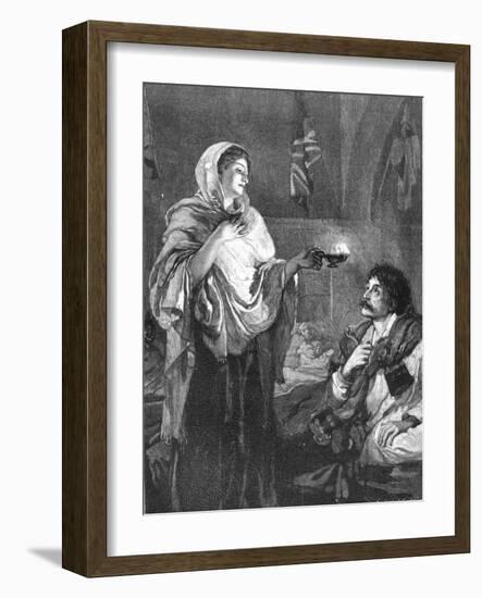 The Lady with the Lamp, C1880-null-Framed Giclee Print