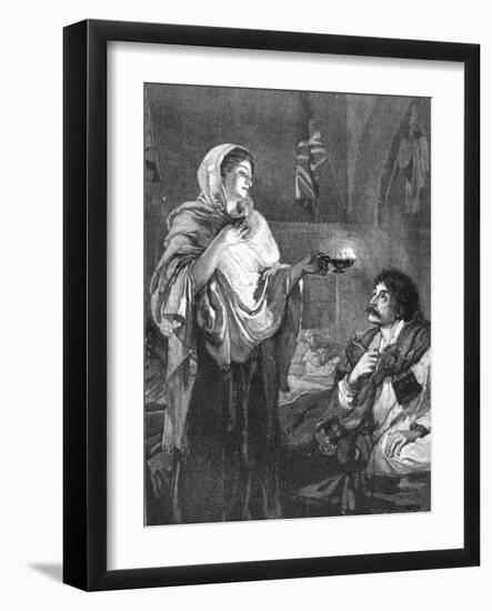 The Lady with the Lamp, C1880-null-Framed Giclee Print