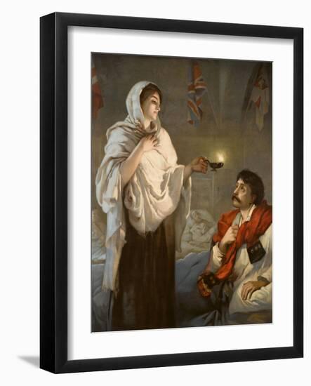 The Lady with the Lamp Florence Nightingale-null-Framed Art Print