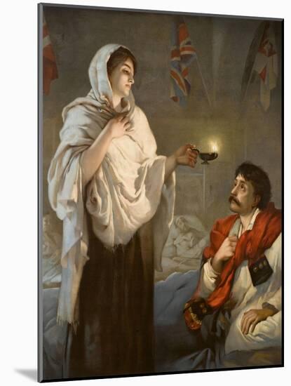 The Lady with the Lamp Florence Nightingale-null-Mounted Art Print