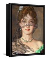 The Lady with the Veil (Manon Lescau)-Konstantin Andreyevich Somov-Framed Stretched Canvas