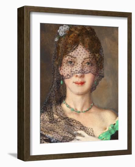 The Lady with the Veil (Manon Lescau)-Konstantin Andreyevich Somov-Framed Giclee Print