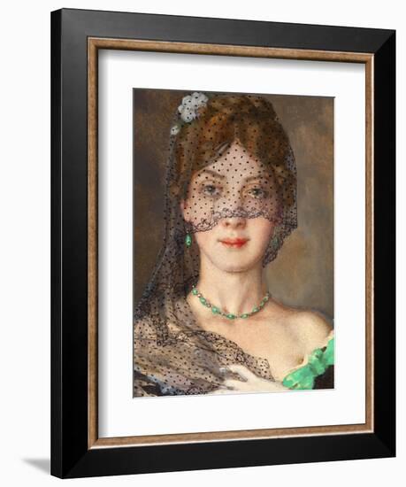 The Lady with the Veil (Manon Lescau)-Konstantin Andreyevich Somov-Framed Giclee Print