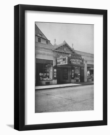 The Lafayette Theatre, Suffern, New York, 1925-null-Framed Photographic Print