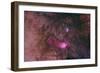 The Lagoon Nebula and Trifid Nebula in the Constellation Sagittarius-null-Framed Photographic Print