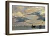 The lagoon of Venice-Richard Parkes Bonington-Framed Giclee Print