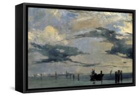 The Lagune of Venice-Richard Parkes Bonington-Framed Stretched Canvas