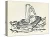 The Laidly Worm-Arthur Rackham-Stretched Canvas