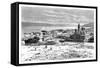 The Lake and City of Tiberias, Israel, 1895-null-Framed Stretched Canvas