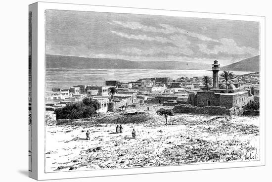 The Lake and City of Tiberias, Israel, 1895-null-Stretched Canvas