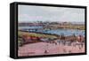 The Lake and Floral Bridge, Southport-Alfred Robert Quinton-Framed Stretched Canvas