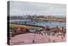 The Lake and Floral Bridge, Southport-Alfred Robert Quinton-Stretched Canvas