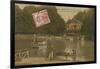 The Lake and the Chalet Robinson, Bois de La Cambre, Brussels. Postcard Sent in 1913-Belgian Photographer-Framed Giclee Print