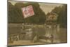 The Lake and the Chalet Robinson, Bois de La Cambre, Brussels. Postcard Sent in 1913-Belgian Photographer-Mounted Giclee Print