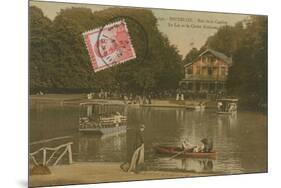 The Lake and the Chalet Robinson, Bois de La Cambre, Brussels. Postcard Sent in 1913-Belgian Photographer-Mounted Giclee Print