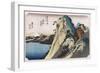 The Lake at Hakone, from 'Fifty-Three Stations of the Tokaido'-Ando Hiroshige-Framed Giclee Print